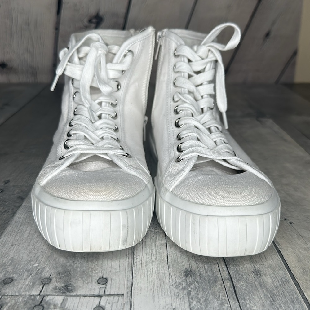 Steve Madden Side Zip High Top Sneakers Size 8.5 - Picture 8 of 8